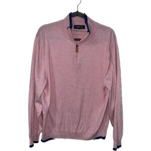 *Crown and Ivy 1/4 Zip Cotton/Wool Blend Pullover Sweater Size L -A